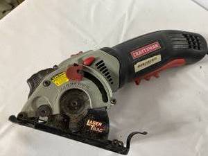 lot 382 image: Black and Decker Hand Planer Model 7696 and Craftsman 3 Inch Circular Saw
