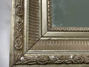 lot 398 image: Ornate Gold Wall Mount Mirror With Beveled Glass