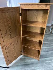 lot 399 image: Four Shelf Wooden Storage Unit