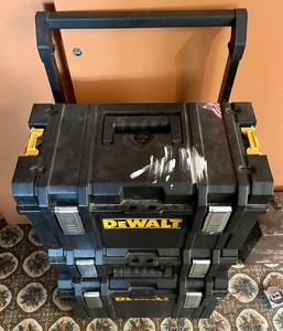 lot 478 image: DeWalt 3 Tool Box Rolling Cart