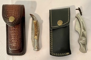 lot 495 image: Four Vintage Pocket Knives with Cases