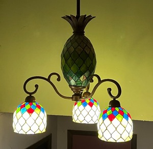 lot 7A image: Beautiful Mosaic Style Ceiling Light Fixture