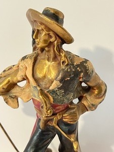 lot 452A image: Vintage Art Deco Pirate Buccaneer Figurine by Armor Bronze
