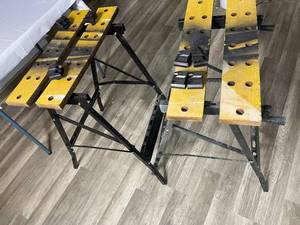 lot 506 image: Two Folding Work Tables