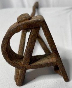 lot 516 image: Vintage Cattle Brand, Tomahawk, And Whip