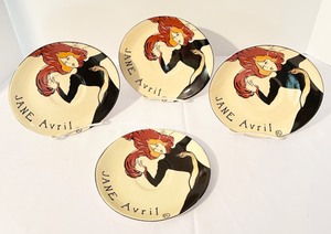 lot 309 image: Set of 4 Sango Cabaret #4878 Jane Avril Plates
