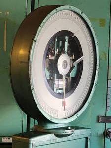 lot 1B image: Awesome Vintage Fully Functional Toledo 500 lb. Scale on Wheels