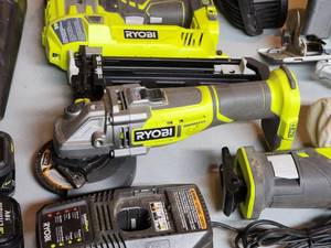 lot 340B image: Large Assortment of Ryobi Cordless Hand Tools