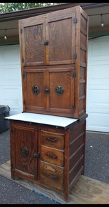 lot 24A image: Antique Hygena Hoosier Cabinet