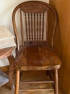 lot 64 image: Chair, End Table and Large Bible