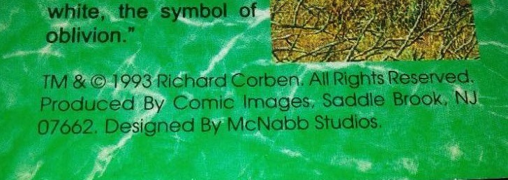 lot 186 image: Richard Corben Trading Cards