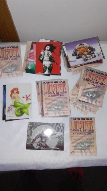 lot 188 image: Joseph Michael Linsner Fantasy Art Trading Cards
