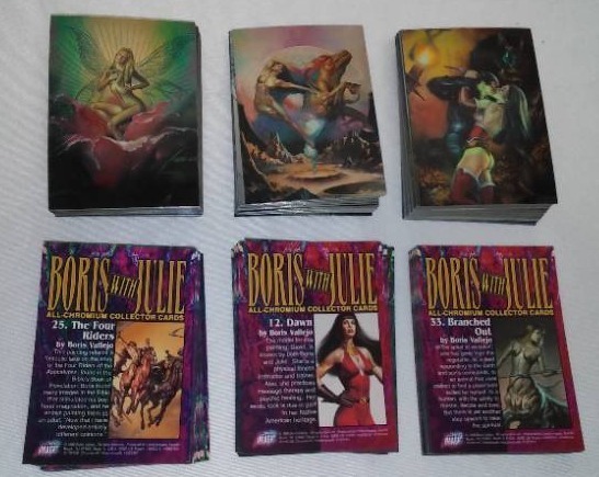 lot 286 image: Boris With Julie, All - Chromium Collector Cards, Fantasy Art, Boris Vallejo, 1996