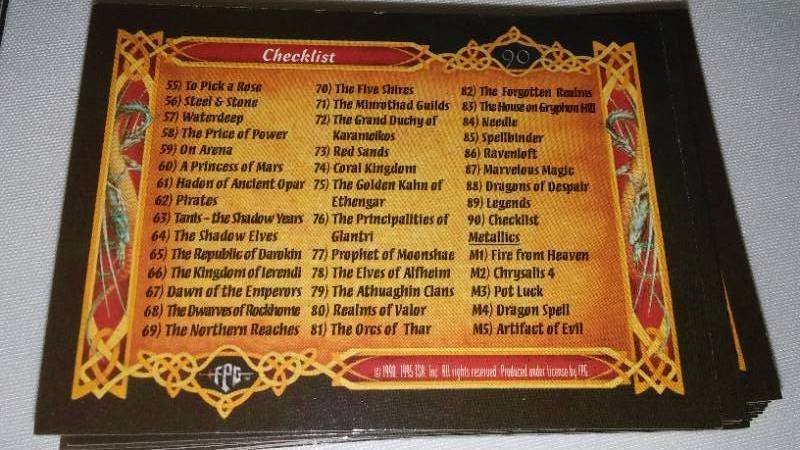 lot 292 image: Clyde Coldwell, 1995 FPG, Fantasy Art Trading Cards
