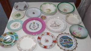 lot 247 image: Vintage Porcelain China Plates and bowls.