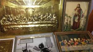 lot 254 image: Artwork, Mirror, and Frames.