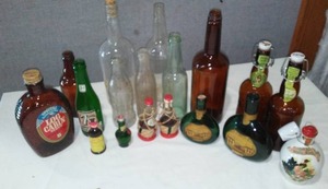 lot 263 image: Vintage Glass Bottles.