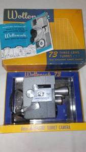 lot 273 image: Wollensak, model 73, 8mm Magazine Turret Camera in box.