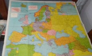 lot 287 image: Map of Europe 1939 Pre WW II .