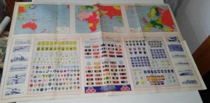 lot 288 image: WW II Era Map Navy and Marine by State Farm.