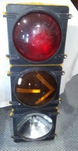lot 300 image: Authentic Electric Traffic Light.