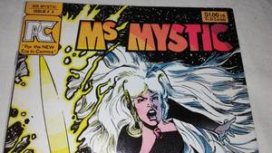lot 310 image: Ms. Mystic comic book. Issue 1, October 1982. PC Comics.