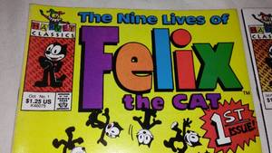 lot 313 image: Felix the Cat comic book (2) both no. 1 issues September of 1991, October of 1991.