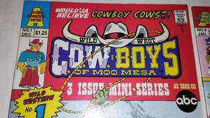 lot 319 image: Cowboys of Moo Mesa comic books (2) 1993.