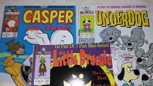 lot 325 image: Harvey Classic comic books (3). Underdog, Casper, Little Dracula.