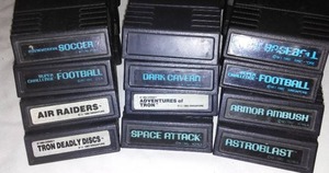lot 345 image: Atari games. Circa 70s and 80s