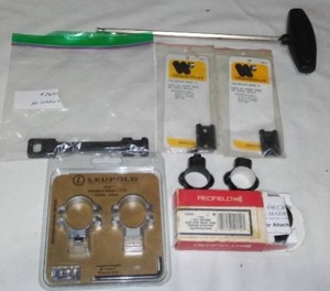 lot 379 image: Scope mounts and more.
