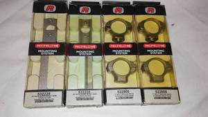 lot 380 image: Redfield Scope Mounts. 4 pairs s