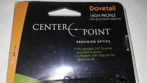 lot 382 image: Dovetail Center Point Scope Mounts.