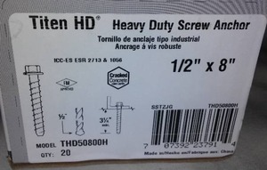 lot 413 image: Titen Heavy Duty Screw Anchors.