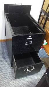 lot 420 image: Oxford Rolling File Drawer and top storage.