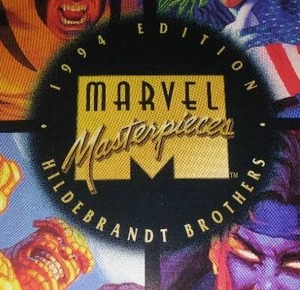 lot 454 image: Marvel Masterpieces 1994 Edition. Hildebrand Brothers. Fleer. Complete set 1-140 near mint to mint.