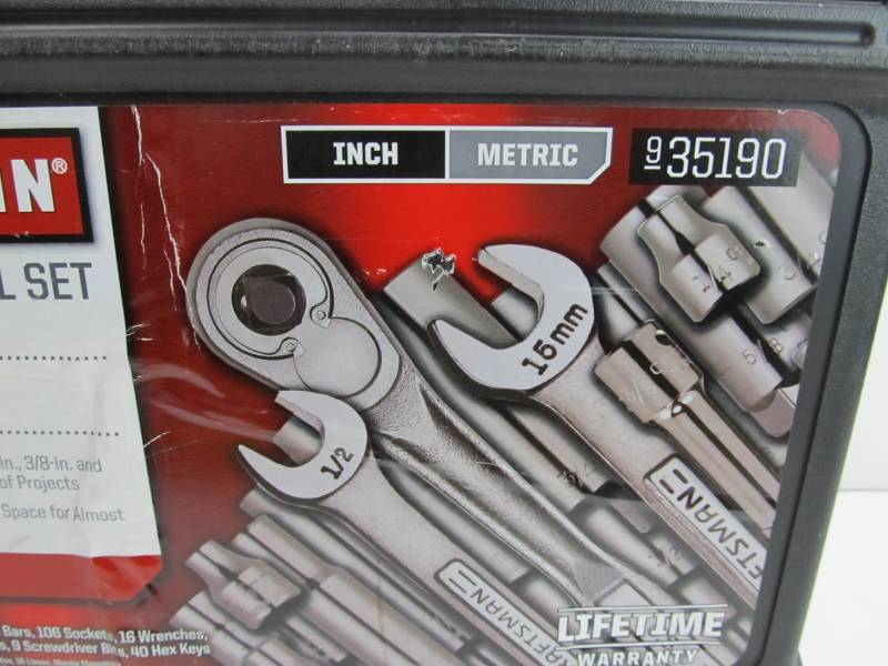 Craftsman 190 piece mechanics tool deals set