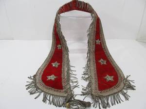 lot 70 image: Lot of 3 Antique Circa 1900 IOOF Oddfellows Ceremonial Collars