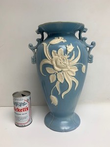 lot 223 image: LARGE Vintage 14 Signed WELLER Art Pottery Vase