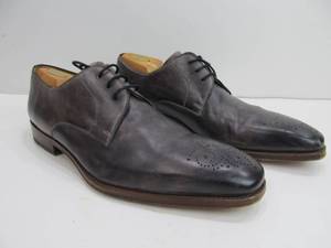 lot 76 image: Excellent Pair of MAGNANNI Mens Leather Dress Shoes - Size 11W - Smoky Gray