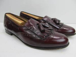 lot 77 image: Genuine Italian FERRAGAMO Mens Leather Dress Shoes - Size 10