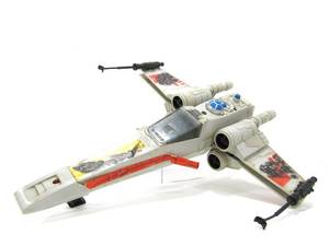 lot 111 image: Orig Vintage Kenner STAR WARS 1978 X-Wing Fighter wBattle Damage