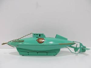 lot 164 image: Very Nice Vintage 1950s era Walt Disney Productions Tin Litho NAUTILUS Clockwork Submarine Toy