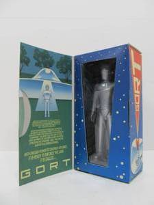 lot 166 image: Mint in Box GORT Sci-Fi Space Robot Metal Figure