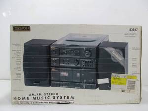 lot 201 image: Brand New Sealed Retro 90s Home Stereo Music System