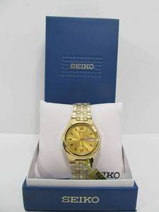 lot 208 image: Brand New wTags SEIKO 21 Jewel Mens Watch wCase