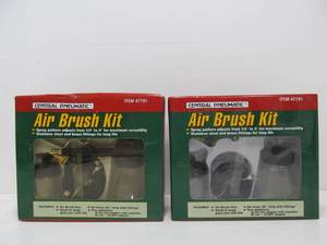lot 210 image: 2 Brand New Central Pneumatic Airbrush Kits 