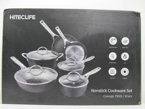 lot 215 image: Brand New HITECLIFE Non-Stick Cookware Set