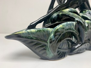 lot 227 image: Mid Century Ceramic TV Lamp Planter wDeer