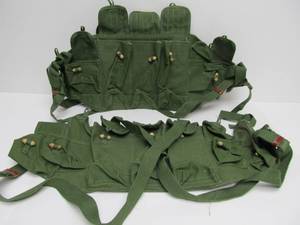lot 280 image: Vintage Chinese Military AmmoTactical Belts